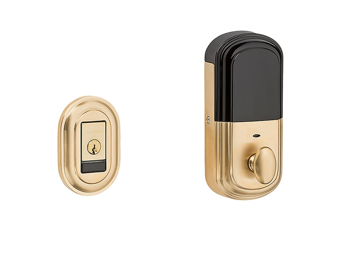 Baldwin Evolved Traditional Deadbolt Vintage Brass 033