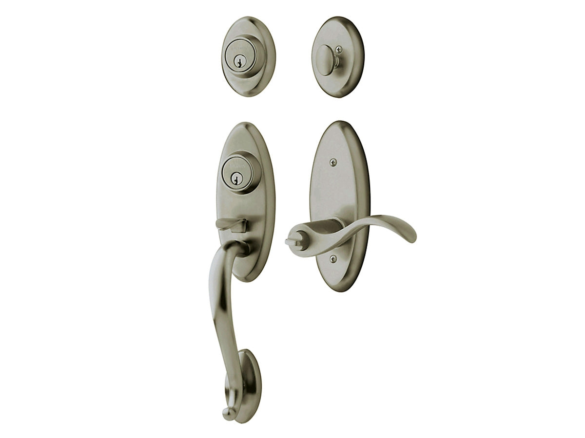 Baldwin Landon Two-Point Lock Handleset Antique Nickel 151