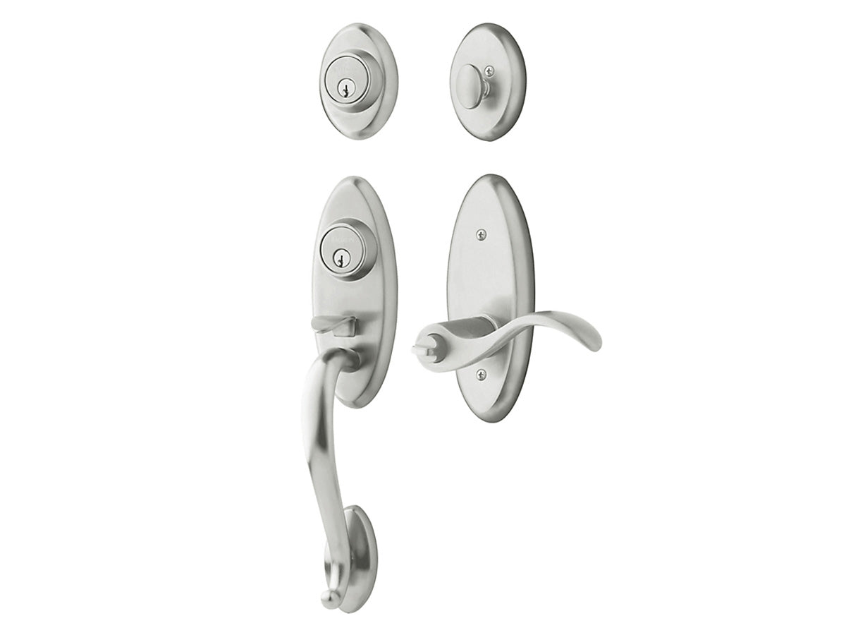 Baldwin Landon Two-Point Lock Handleset Satin Chrome 264