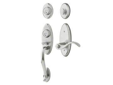 Baldwin Landon Two-Point Lock Handleset Satin Chrome 264
