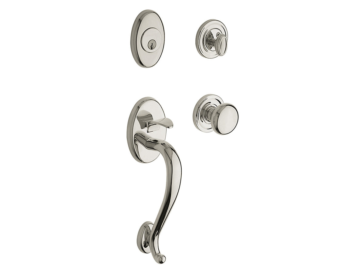 Baldwin Logan Sectional Trim Polished Nickel with Lifetime Finish 055