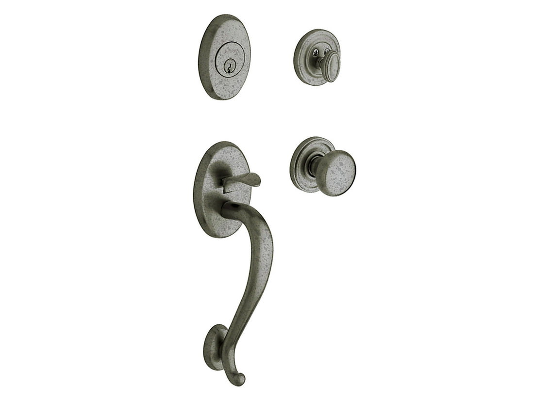 Baldwin Logan Sectional Trim Distressed Antique Nickel 452