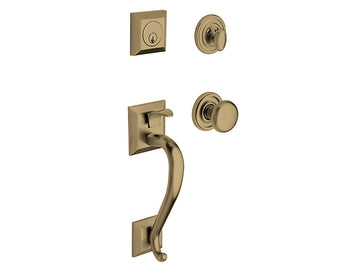 Baldwin Madison Sectional Trim Satin Brass and Black 050