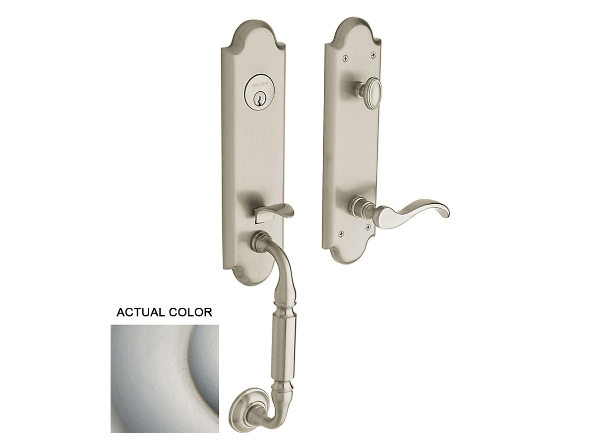 Baldwin Manchester Emergency Egress Handleset Satin Nickel 150