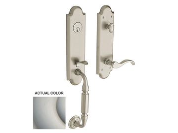 Baldwin Manchester Emergency Egress Handleset Satin Nickel 150