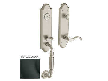 Baldwin Manchester Emergency Egress Handleset Satin Black 190