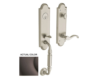 Baldwin Manchester Emergency Egress Handleset Distressed Venetian Bronze 412