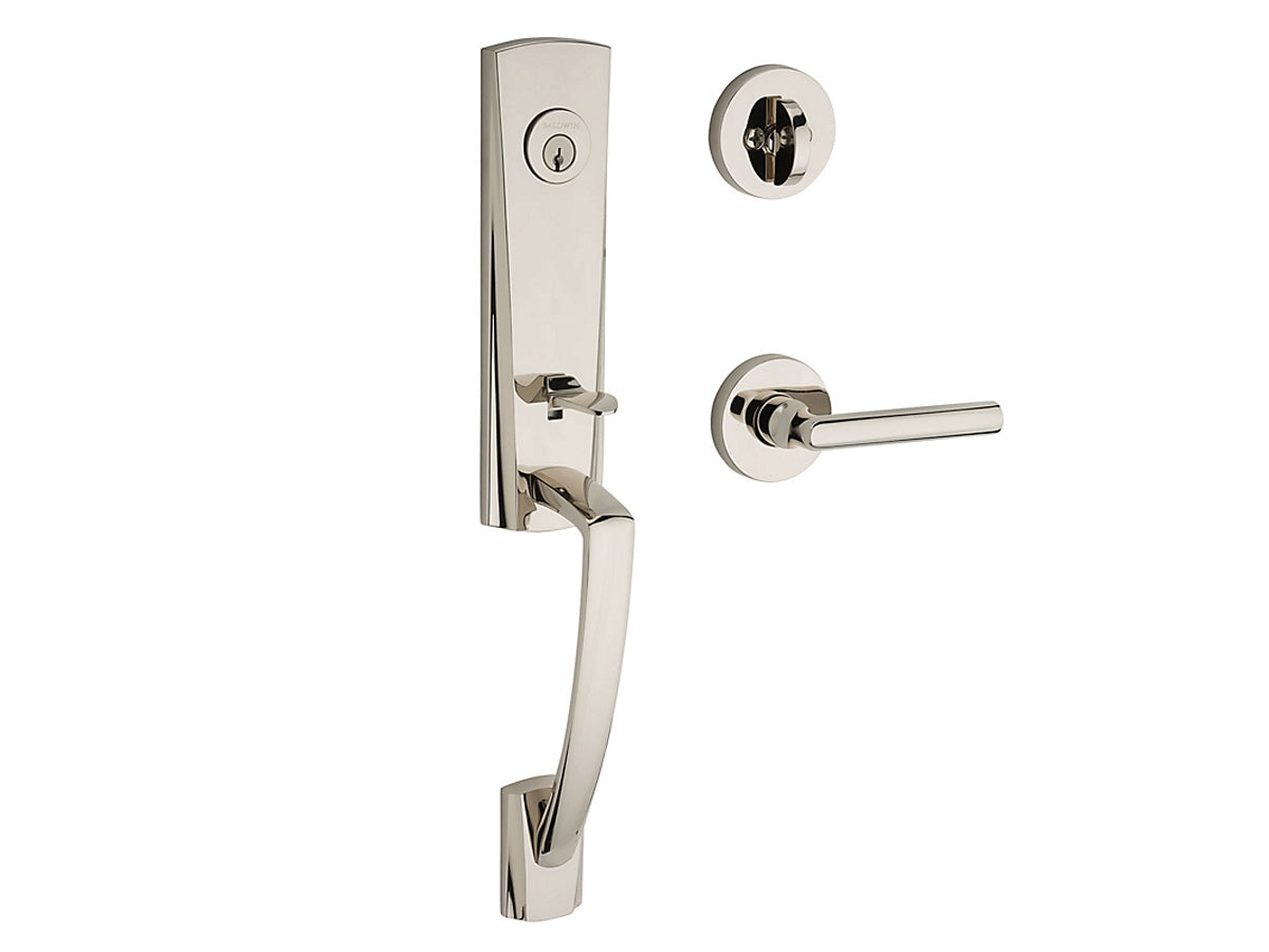 Baldwin Miami Handleset Polished Nickel 141
