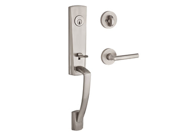 Baldwin Miami Handleset Satin Nickel 150
