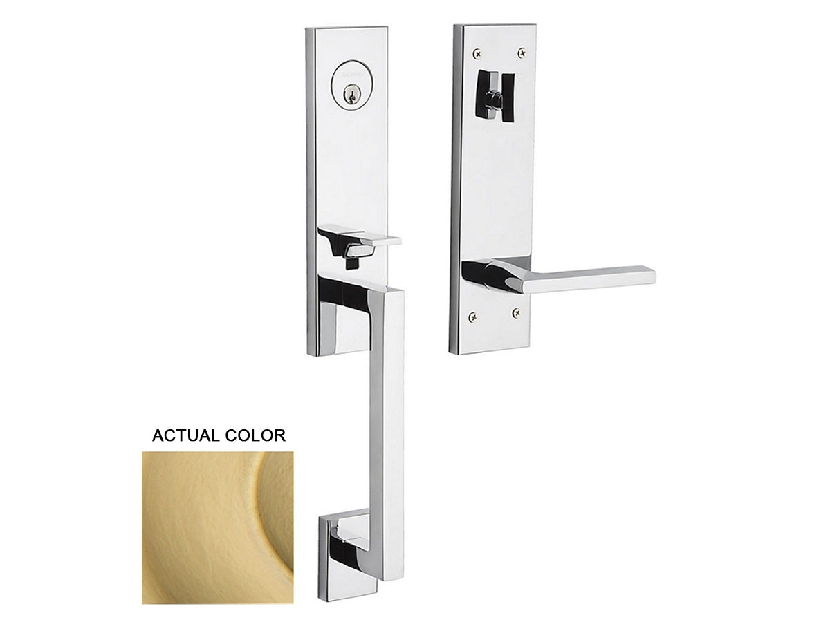 Baldwin Minneapolis 3/4 Escutcheon Handleset Satin Brass 040