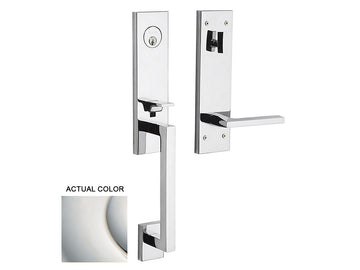 Baldwin Minneapolis 3/4 Escutcheon Handleset Polished Nickel with Lifetime Finish 055