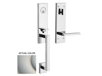 Baldwin Minneapolis 3/4 Escutcheon Handleset Satin Nickel with Lifetime Finish 056