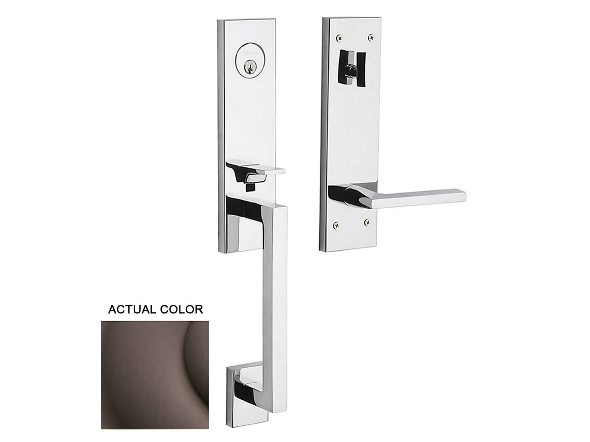 Baldwin Minneapolis 3/4 Escutcheon Handleset Venetian Bronze 112