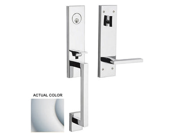 Baldwin Minneapolis 3/4 Escutcheon Handleset Satin Chrome 264