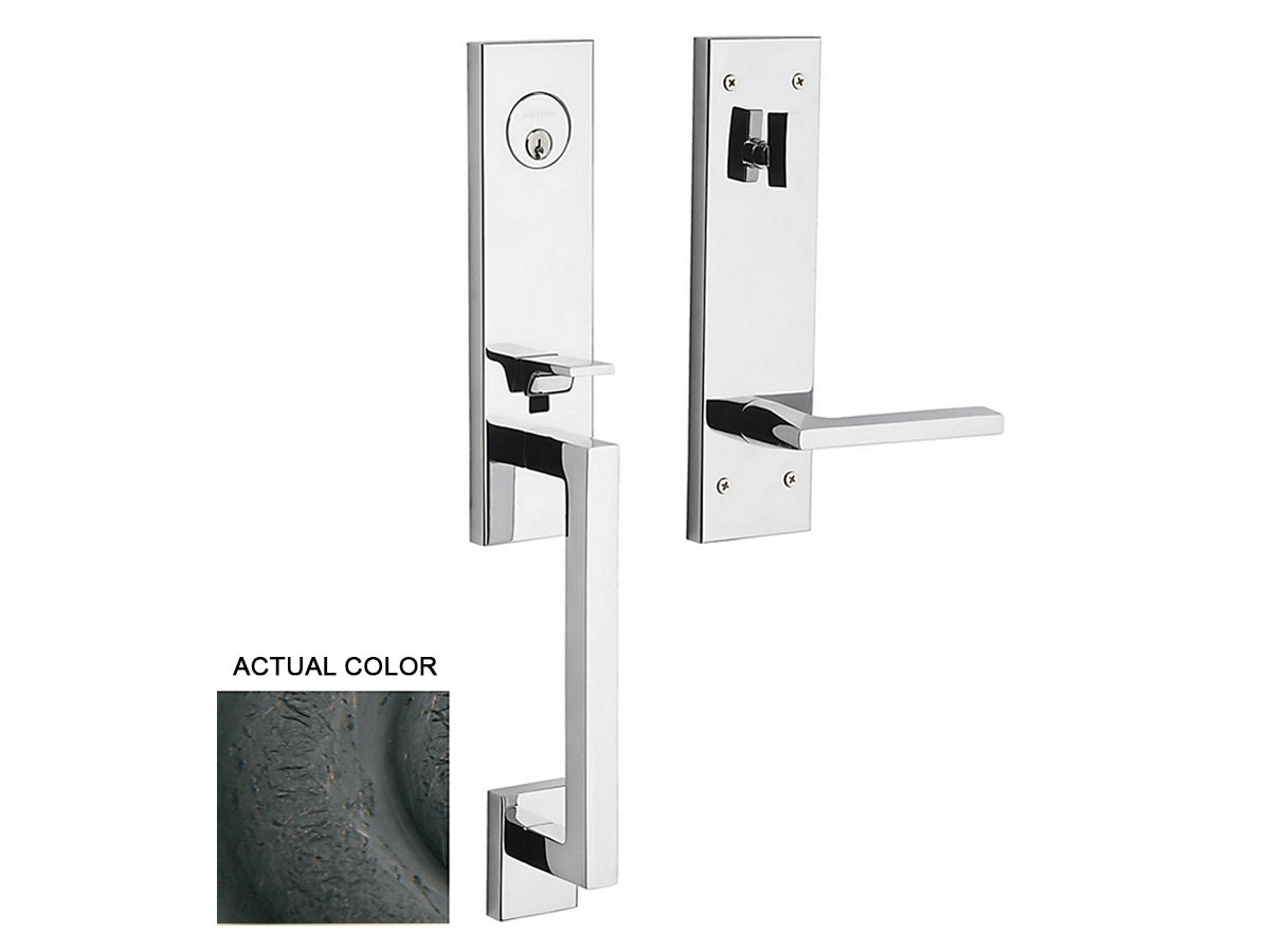 Baldwin Minneapolis 3/4 Escutcheon Handleset Distressed Oil-Rubbed Bronze 402