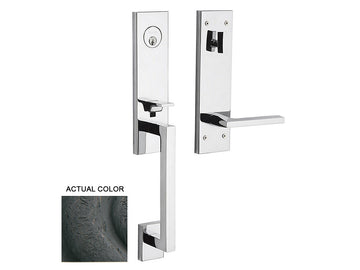 Baldwin Minneapolis 3/4 Escutcheon Handleset Distressed Oil-Rubbed Bronze 402