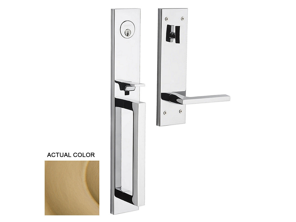 Baldwin Minneapolis Full Escutcheon Handleset Vintage Brass 033