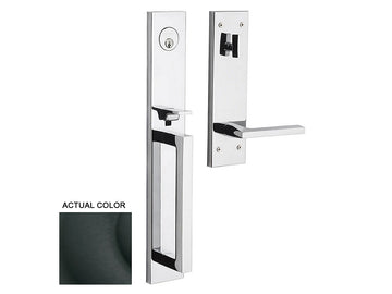 Baldwin Minneapolis Full Escutcheon Handleset Satin Black 190