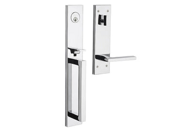 Baldwin Minneapolis Full Escutcheon Handleset Polished Chrome 260