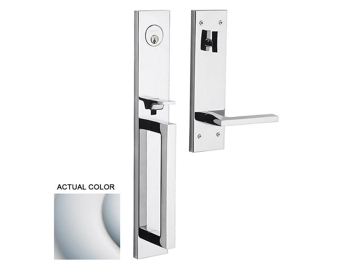 Baldwin Minneapolis Full Escutcheon Handleset Satin Chrome 264
