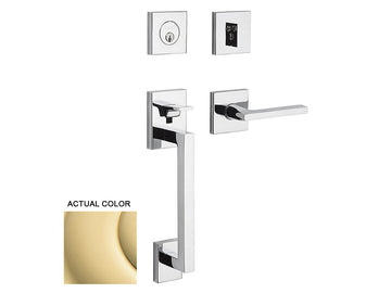 Baldwin Minneapolis Sectional Handleset Non-Lacquered Brass 031