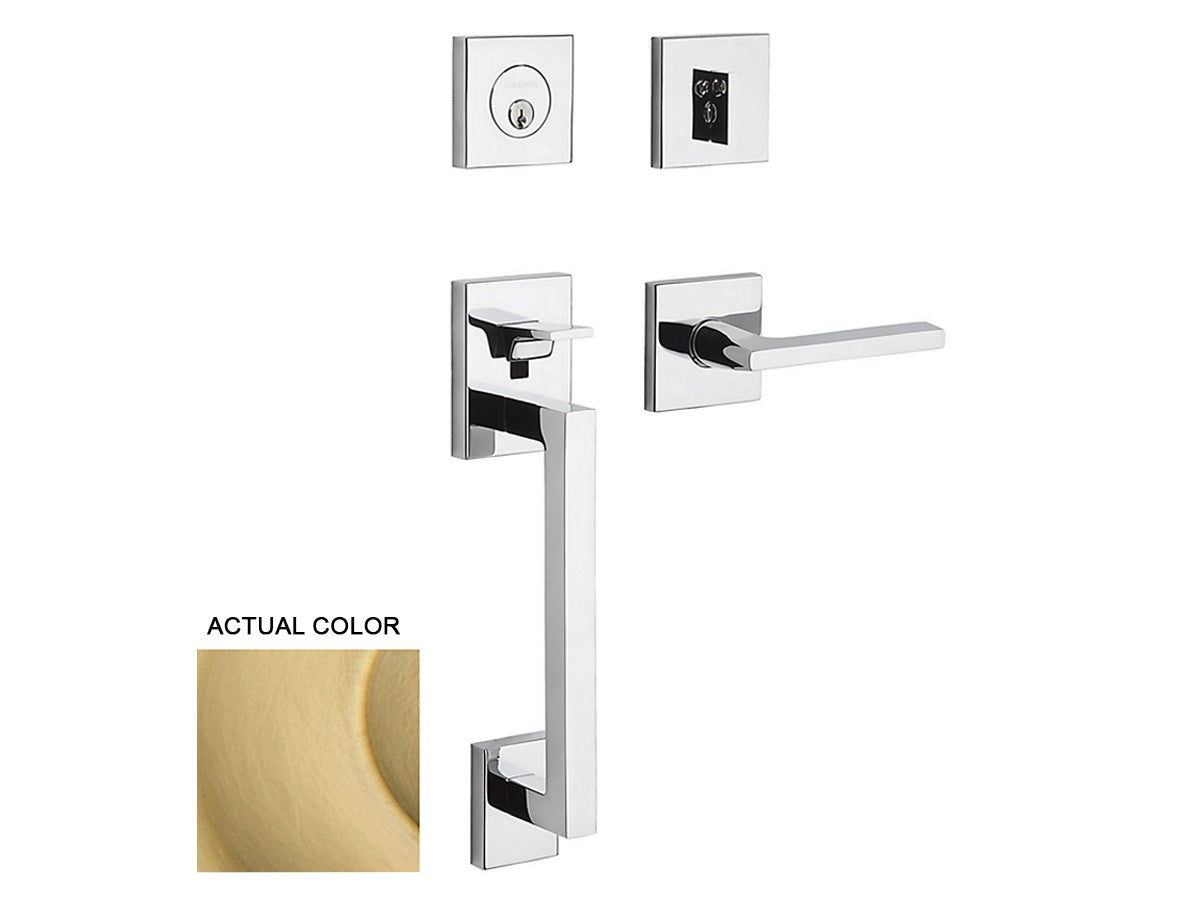 Baldwin Minneapolis Sectional Handleset Satin Brass 040