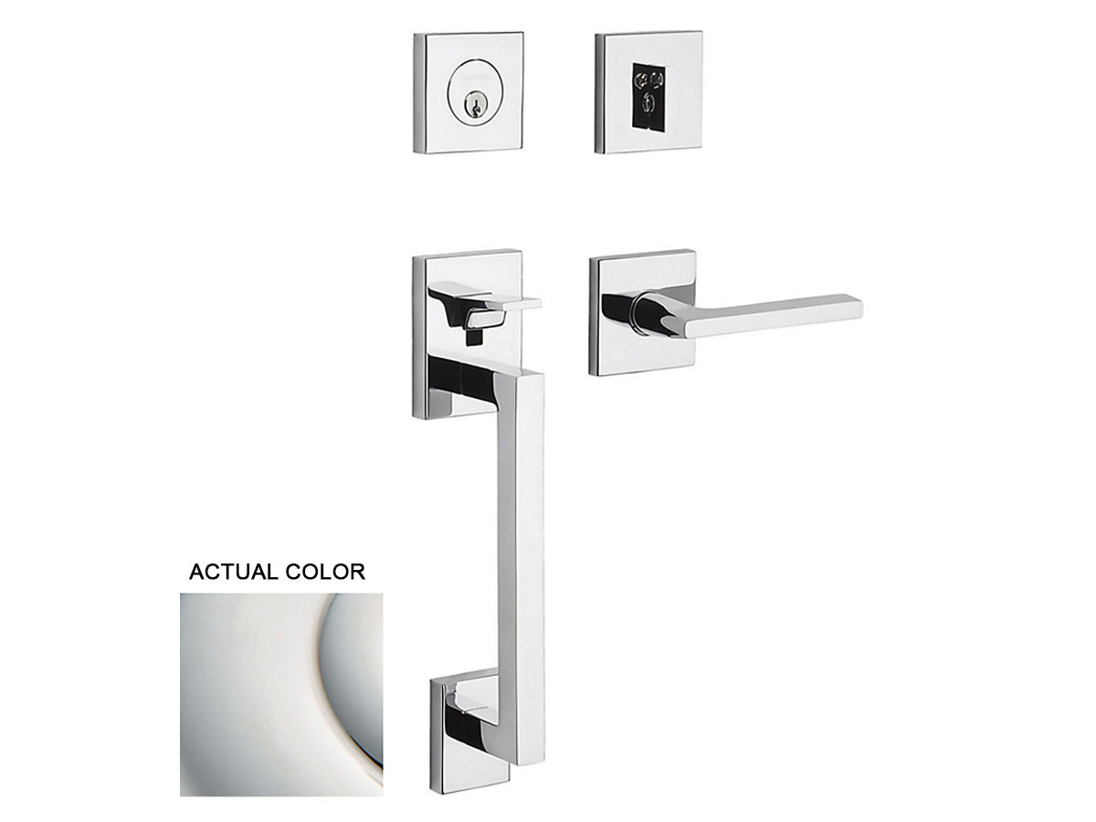 Baldwin Minneapolis Sectional Handleset Polished Nickel with Lifetime Finish 055