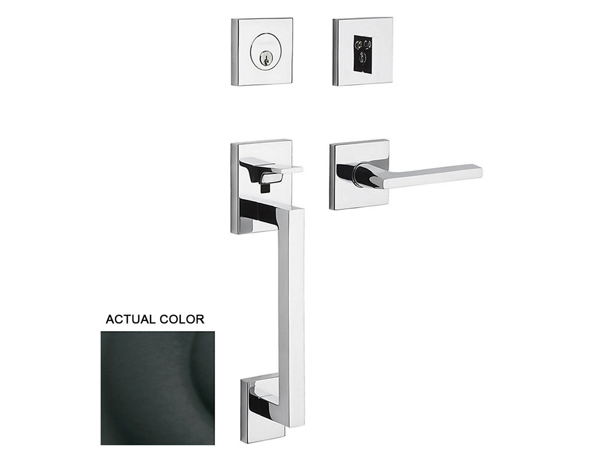 Baldwin Minneapolis Sectional Handleset Satin Black 190