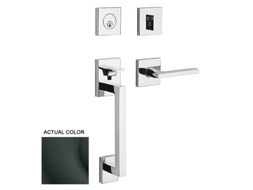 Baldwin Minneapolis Sectional Handleset Satin Black 190