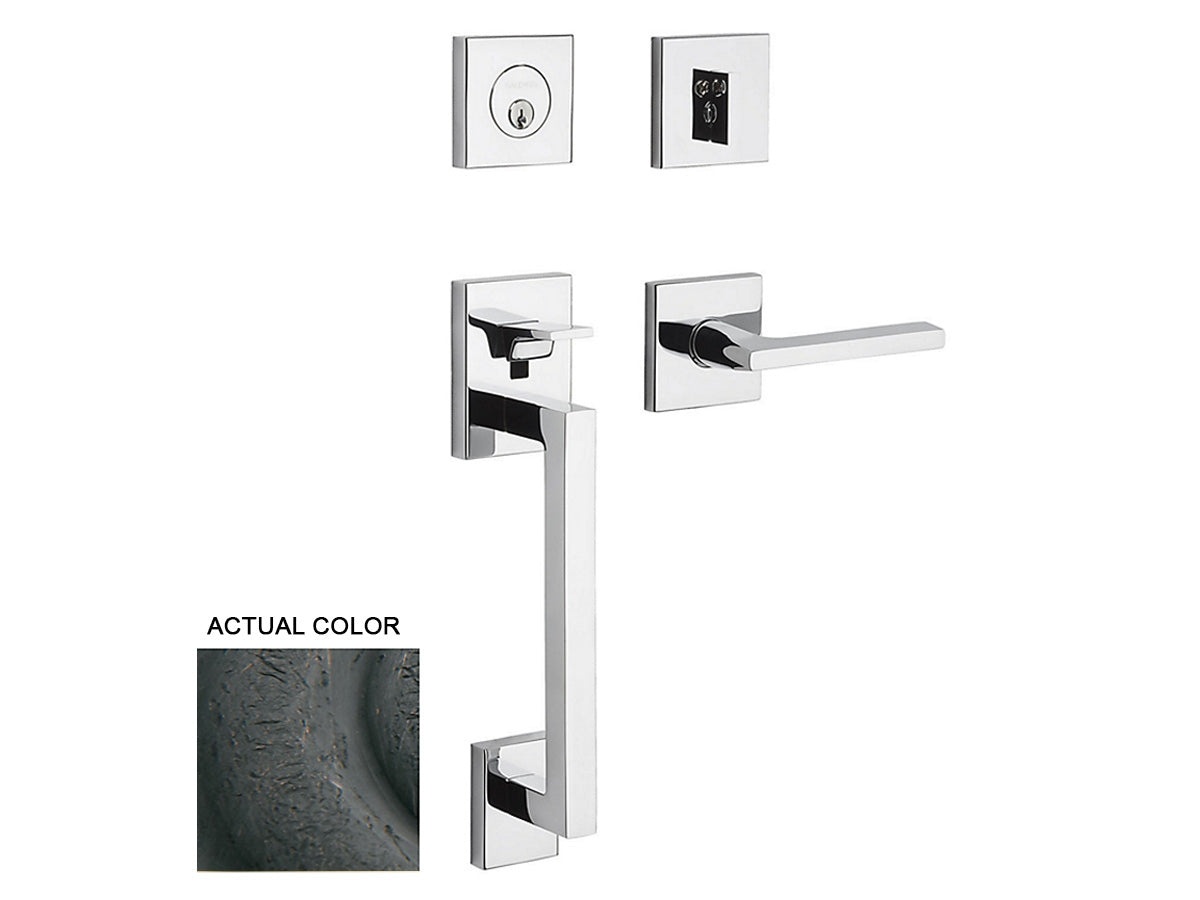 Baldwin Minneapolis Sectional Handleset Distressed Oil-Rubbed Bronze 402