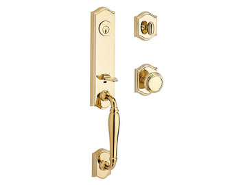 Baldwin New Hampshire Handleset Polished Brass 003