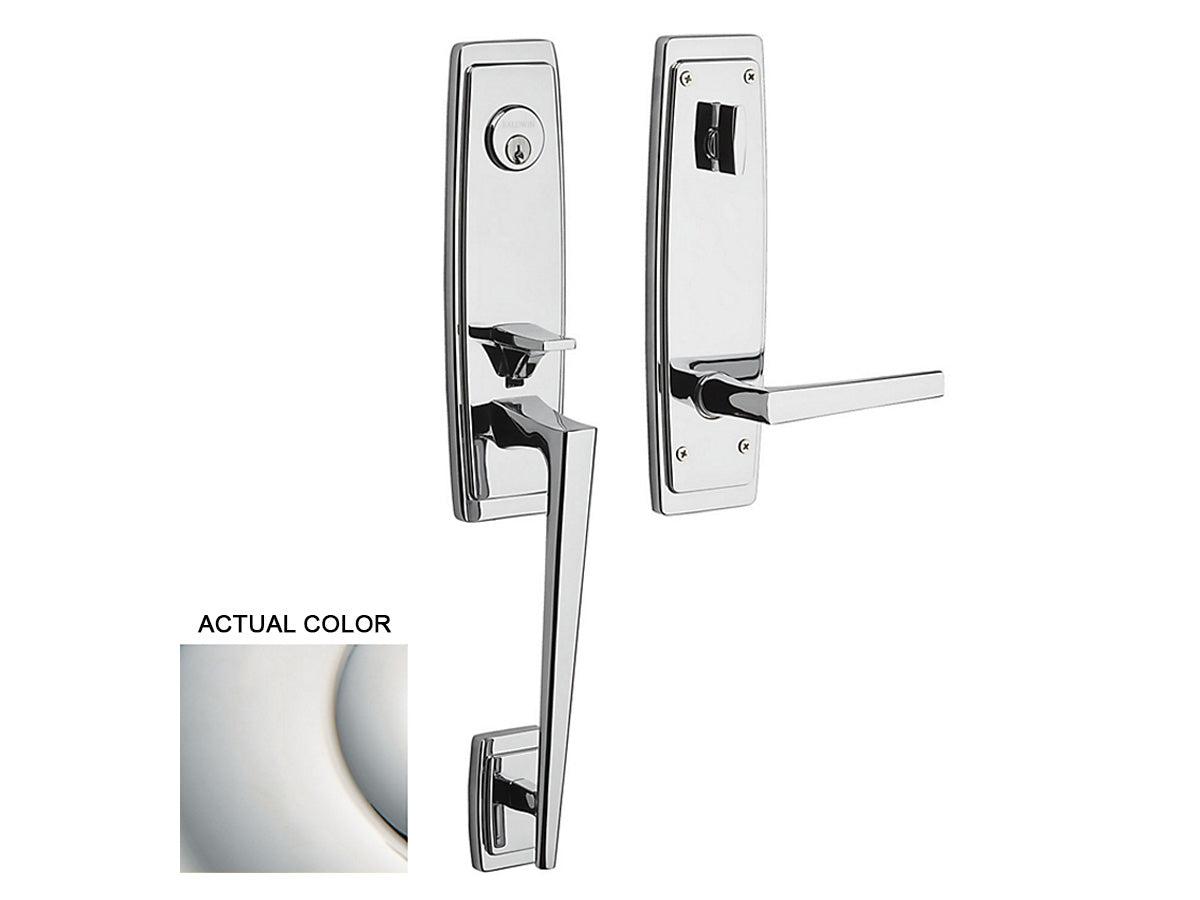 Baldwin Palm Springs 3/4 Escutcheon Handleset Polished Nickel with Lifetime Finish 055
