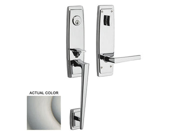 Baldwin Palm Springs 3/4 Escutcheon Handleset Satin Nickel with Lifetime Finish 056