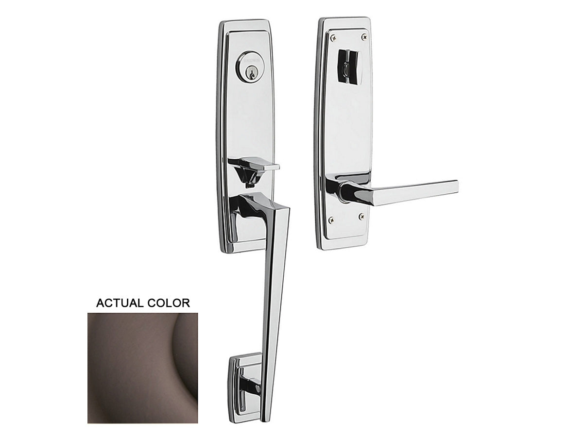 Baldwin Palm Springs 3/4 Escutcheon Handleset Venetian Bronze 112
