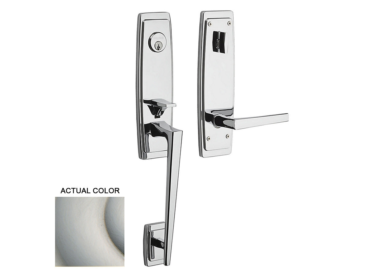 Baldwin Palm Springs 3/4 Escutcheon Handleset Satin Nickel 150