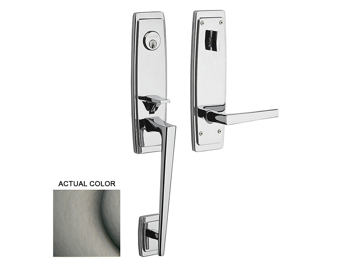 Baldwin Palm Springs 3/4 Escutcheon Handleset Antique Nickel 151