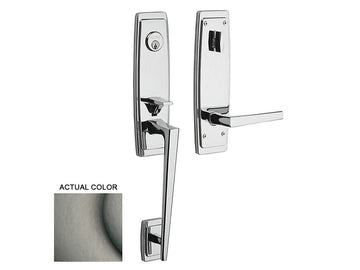 Baldwin Palm Springs 3/4 Escutcheon Handleset Antique Nickel 151