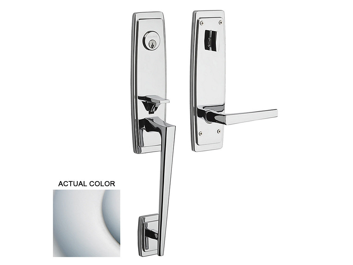 Baldwin Palm Springs 3/4 Escutcheon Handleset Satin Chrome 264