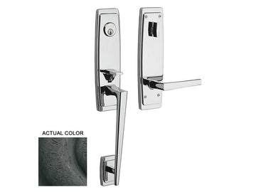 Baldwin Palm Springs 3/4 Escutcheon Handleset Distressed Oil-Rubbed Bronze 402