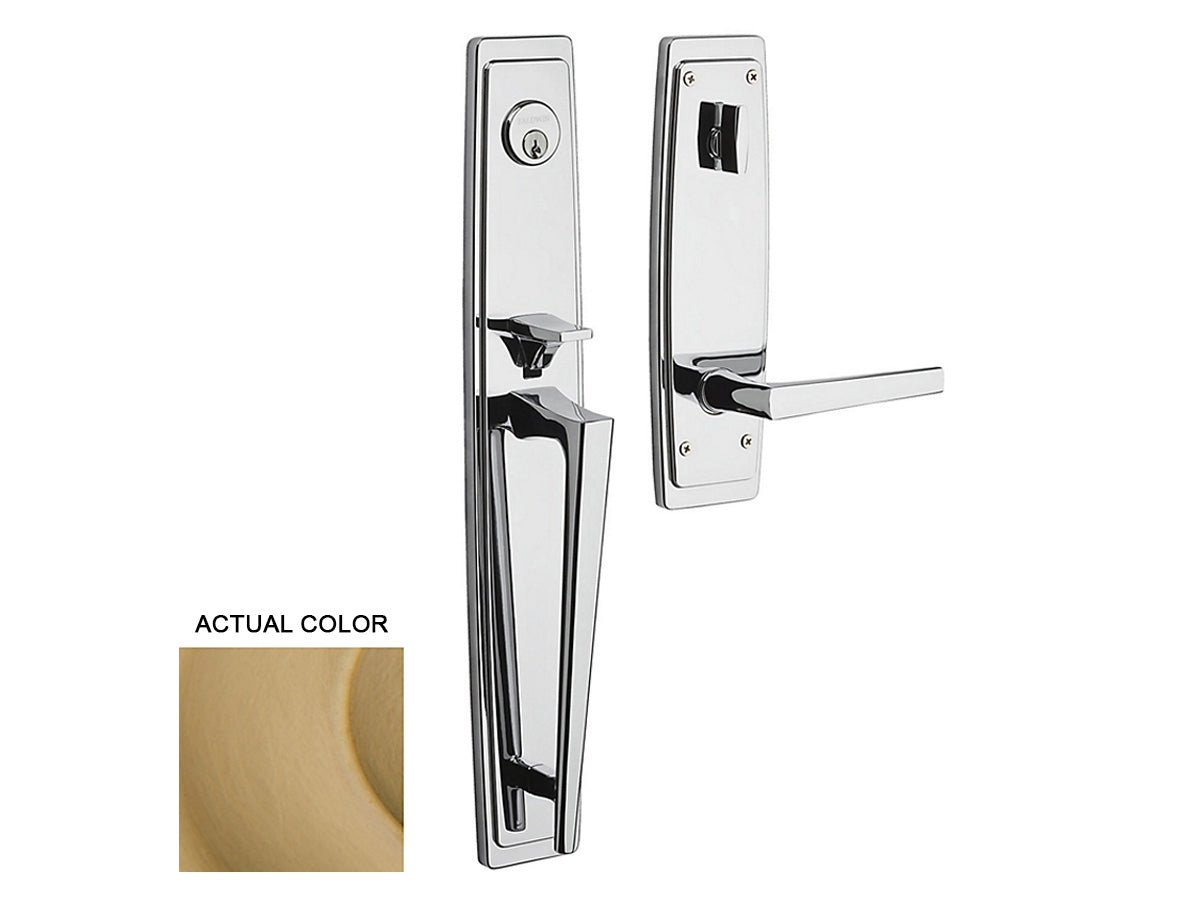 Baldwin Palm Springs Full Escutcheon Handleset Vintage Brass 033