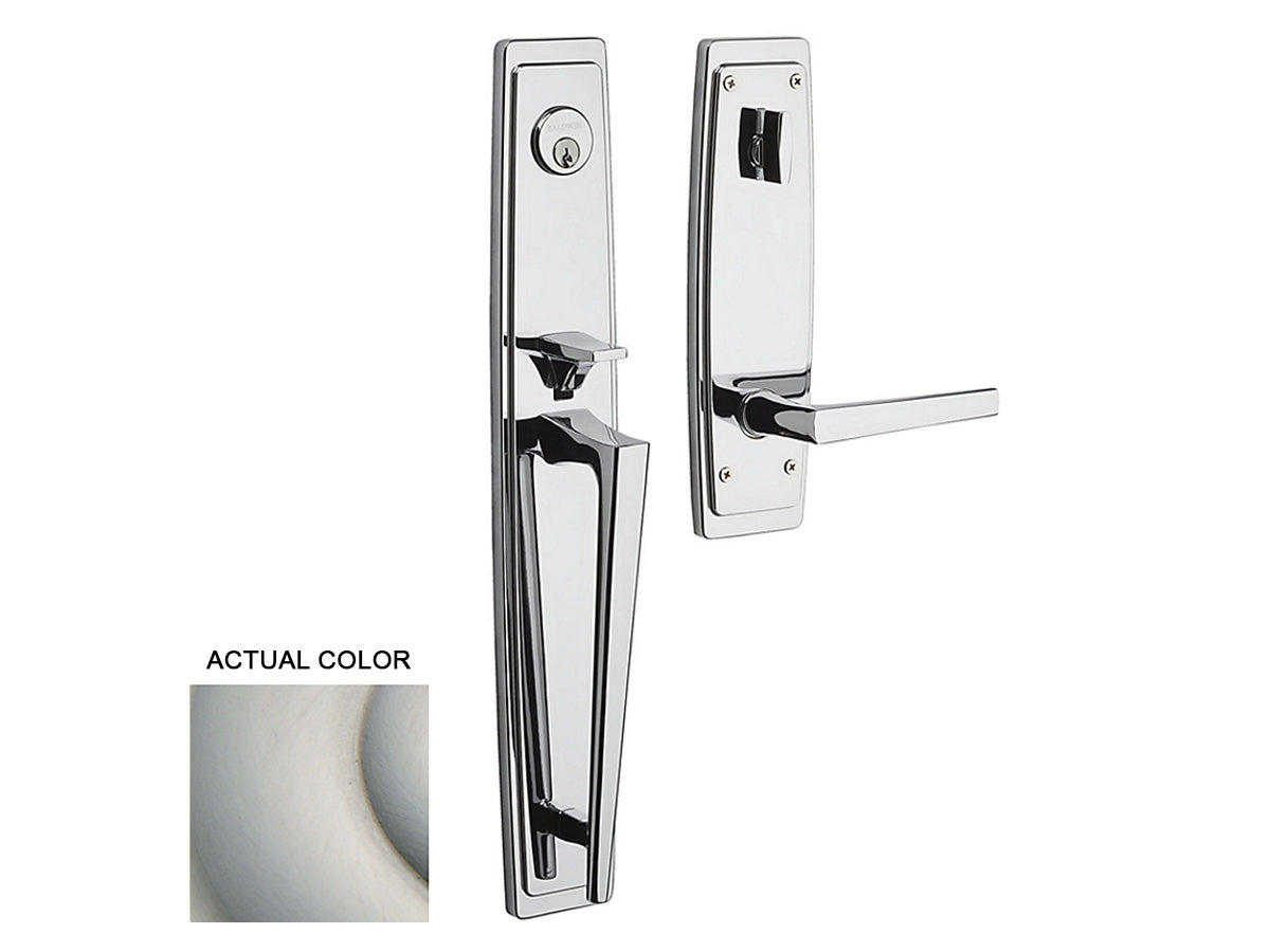 Baldwin Palm Springs Full Escutcheon Handleset Satin Nickel 150