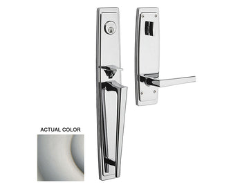 Baldwin Palm Springs Full Escutcheon Handleset Satin Nickel 150