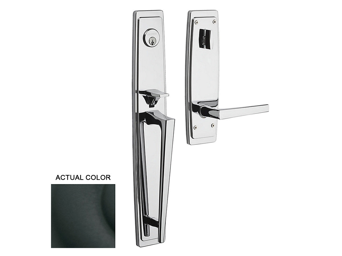 Baldwin Palm Springs Full Escutcheon Handleset Satin Black 190