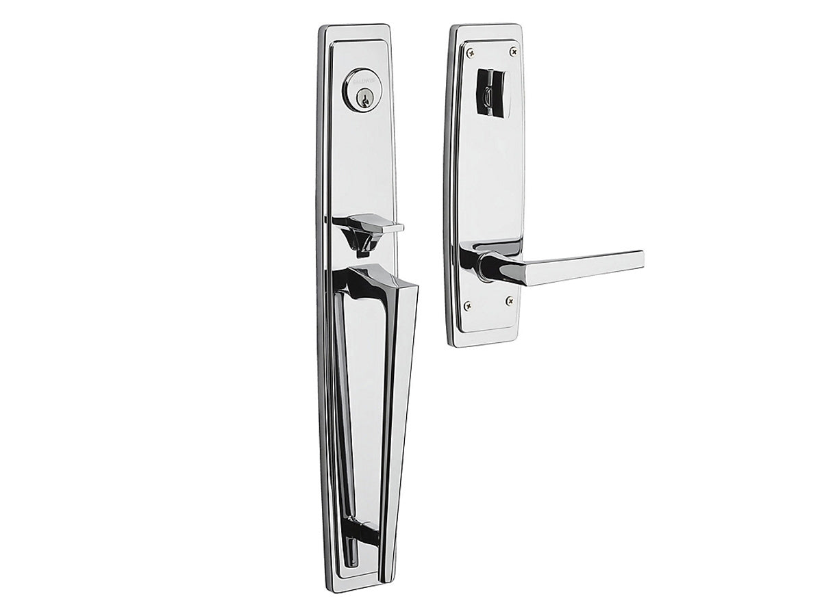 Baldwin Palm Springs Full Escutcheon Handleset Polished Chrome 260