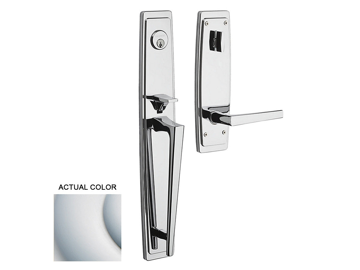 Baldwin Palm Springs Full Escutcheon Handleset Satin Chrome 264