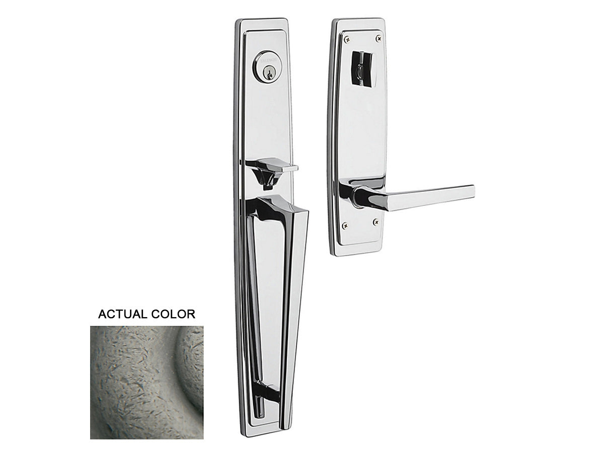 Baldwin Palm Springs Full Escutcheon Handleset Distressed Antique Nickel 452