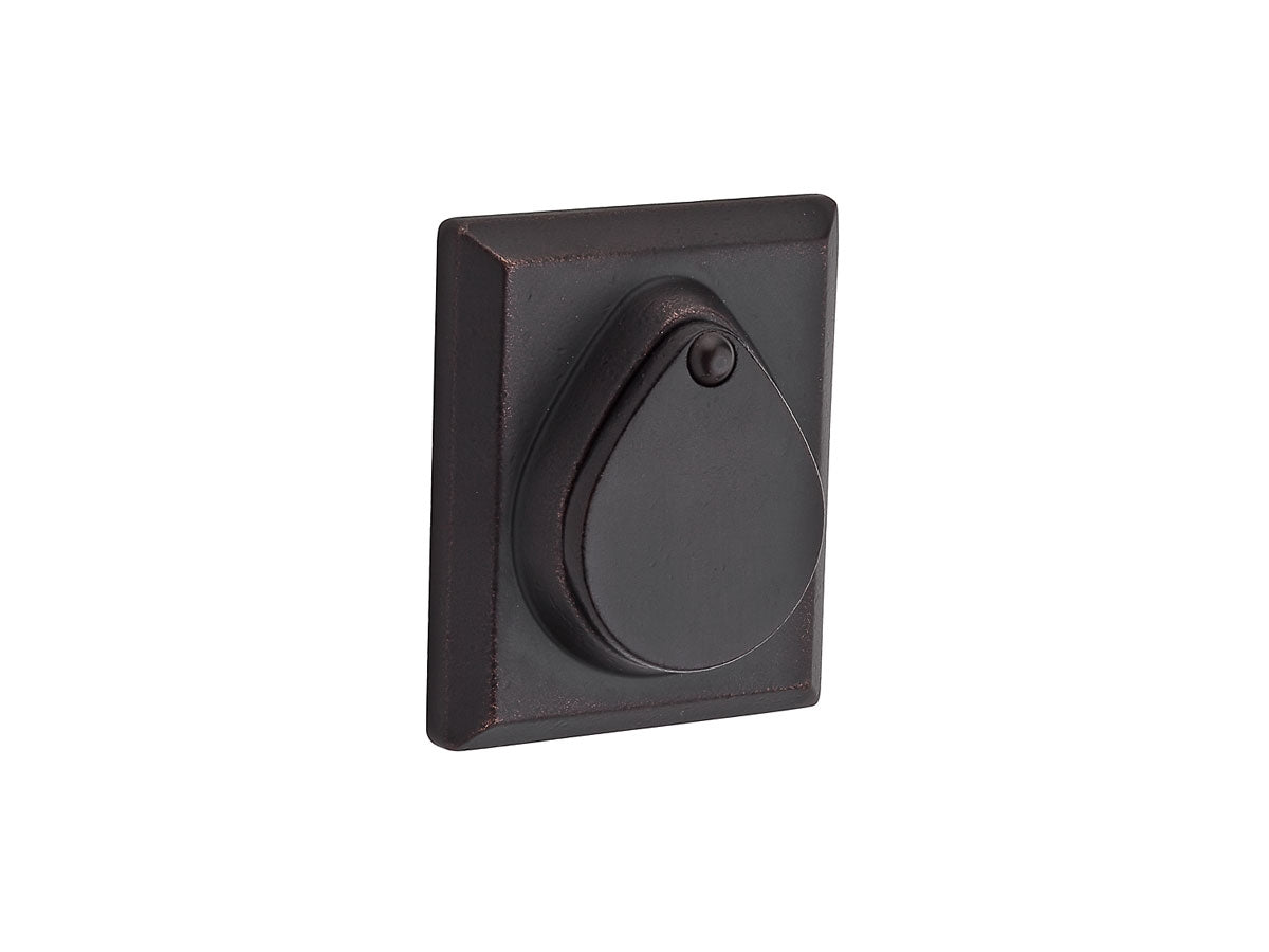 Baldwin Rustic Square Reserve Brass Deadbolt