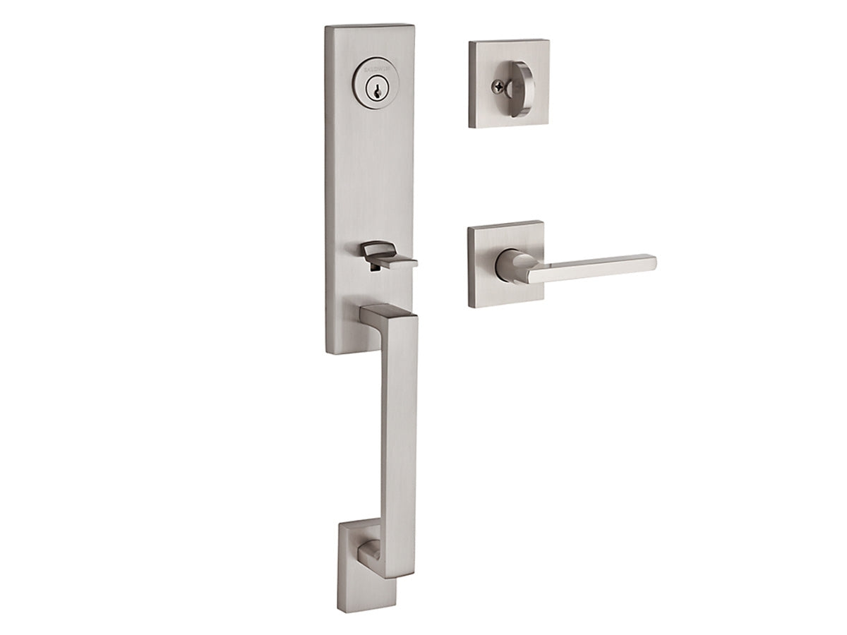 Baldwin Seattle Handleset Satin Nickel 150