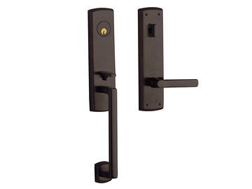 Baldwin Soho Escutcheon Handleset Venetian Bronze 112