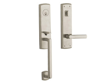 Baldwin Soho Escutcheon Handleset Satin Nickel 150